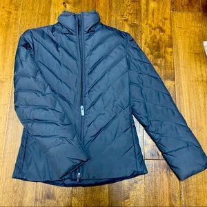 Express Grey Puffer Jacket XS